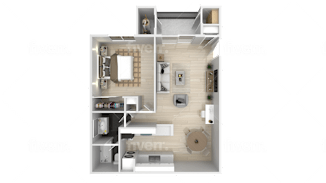 1 bed, 1 bath, 687 sqft, $2,757