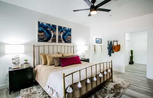 The Presley at Whitney Ranch Model Bedroom with Attached Walk-In Closet