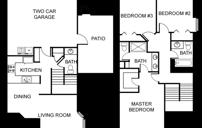 3 beds, 2.5 baths, 1,456 sqft, $2,025, Unit 69