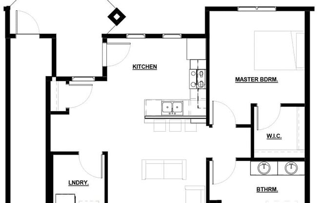 1 bed, 1 bath, 913 sqft, $1,219, Unit 1740-108 - A7.2