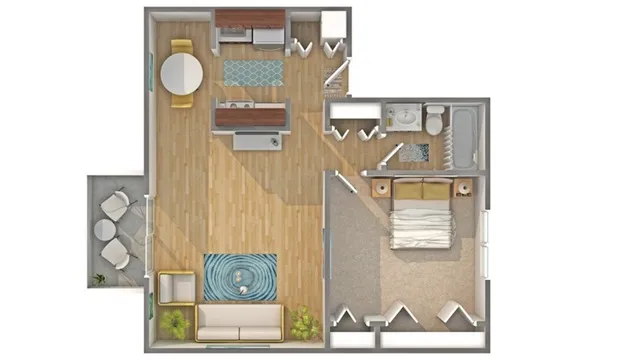 1 bed, 1 bath, 750 sqft, $1,515