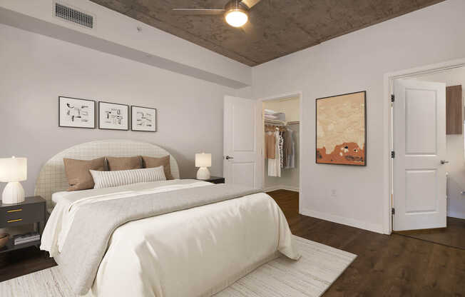 Bedroom with Hard Surface Flooring