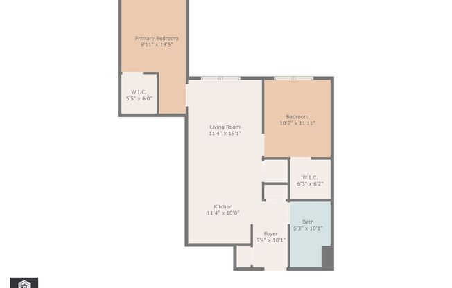 2 beds, 1 bath, 908 sqft, $1,325, Unit #301