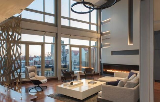 Stunning Views from this Spectacular and Stylish Penthouse in heart of Adams Morgan with PARKING.