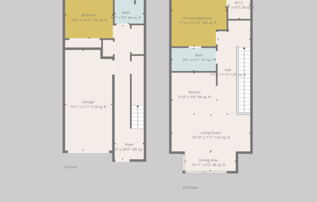 2 beds, 2 baths, 1,141 sqft, $1,845, Unit C130