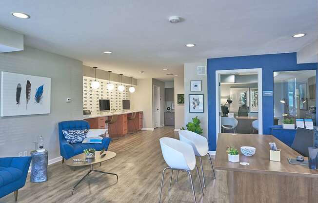 Modern Lobby at Sloan's Lake Apartments in Lakewood, CO, 80214