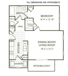 1 bed, 1 bath, 798 sqft, $1,155