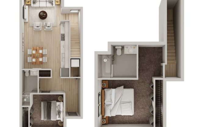2 beds, 2 baths, 1,014 sqft, $2,545, Unit T254
