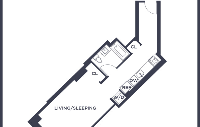 Studio, 1 bath, $3,350, Unit 703