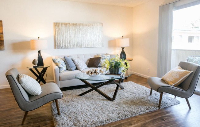 Gorgeous Living Room at Marine View Apartments, Alameda, CA