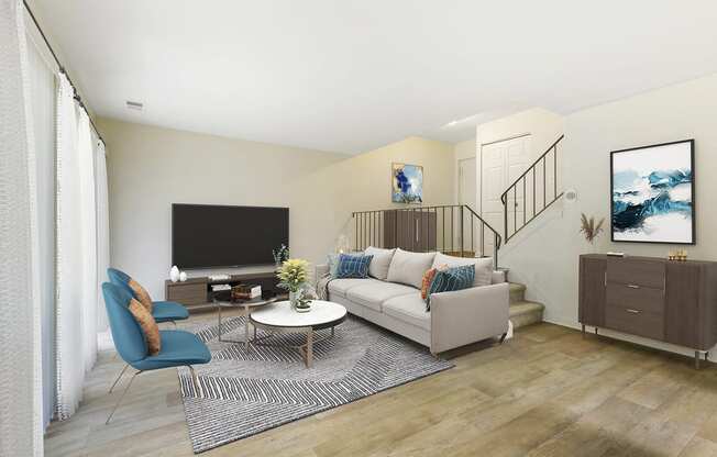 Living Room at Copper and Quarry Village, Maryland