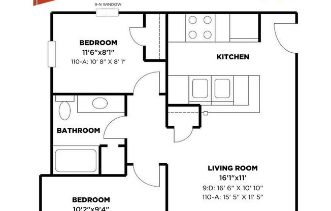 2 beds, 1 bath, $2,395, Unit CV 110-A