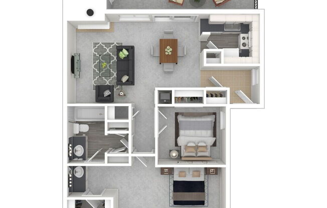 2 beds, 1 bath, 950 sqft, $2,035