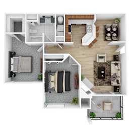 2 beds, 1 bath, 991 sqft, $1,699