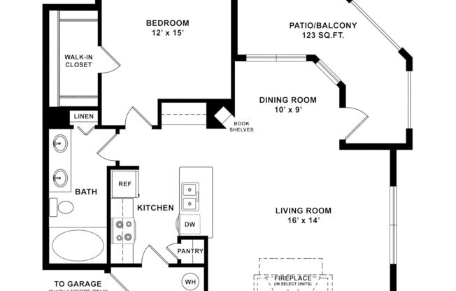 1 bed, 1 bath, 844 sqft, $1,680