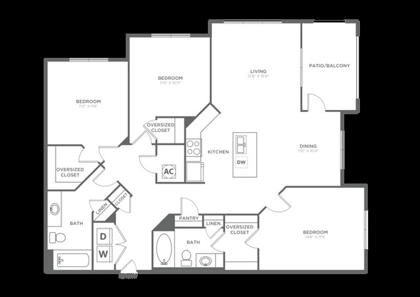 3 beds, 2 baths, 1,331 sqft, $2,193