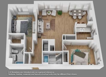 2 beds, 2 baths, 1,123 sqft, $3,776