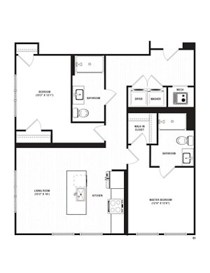 2 beds, 2 baths, 1,061 sqft, $2,270