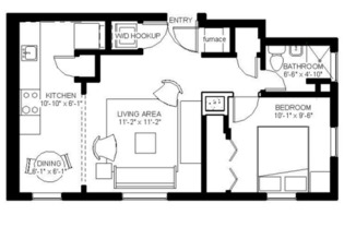 1 bed, 1 bath, 552 sqft, $1,250, Unit 206