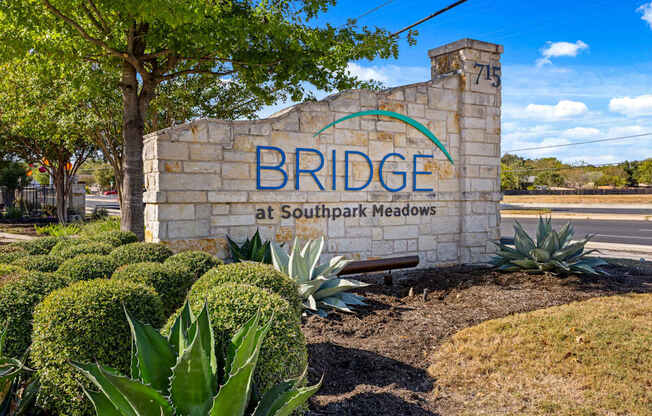 Property Signage at Bridge at Southpark Meadows, Austin, TX