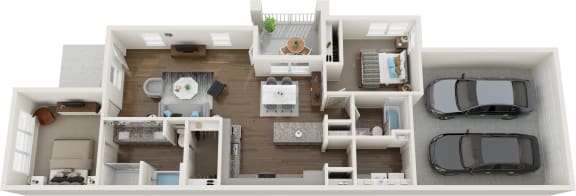 2 beds, 2 baths, 1,198 sqft, $2,125