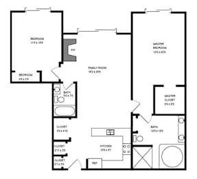 2 beds, 2 baths, 1,523 sqft, $3,447