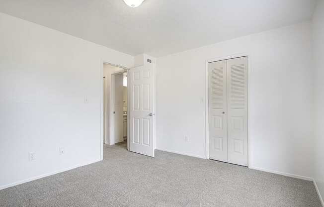 bedroom with walk in closet at North Pointe Apartments in Elkhart, IN