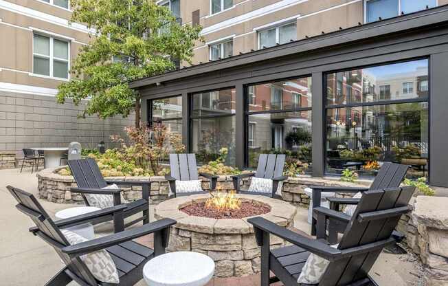 Outdoor Fire Pit at Avant at the Arboretum Apartments in Lisle, IL 60532
