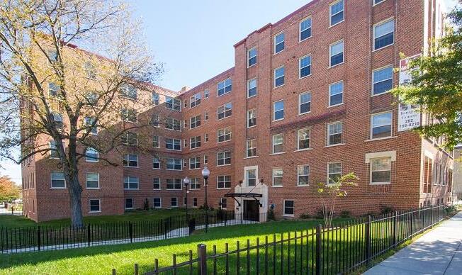 exterior view of juniper courts apartments in takoma washington dc