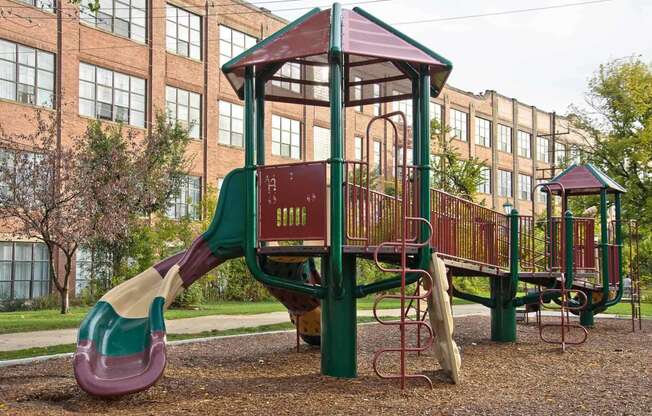 Ovaltine Court is Great for Kids -- Playground just adjacent to the building