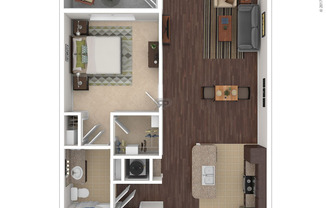 1 bed, 1 bath, 821 sqft, $1,988