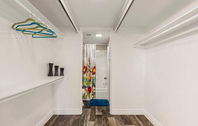 One bedroom Closet at Villa Toscana Apartments in Phoenix Arizona