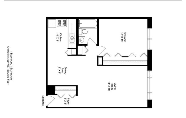 1 bed, 1 bath, 700 sqft, $1,620, Unit 431-#328