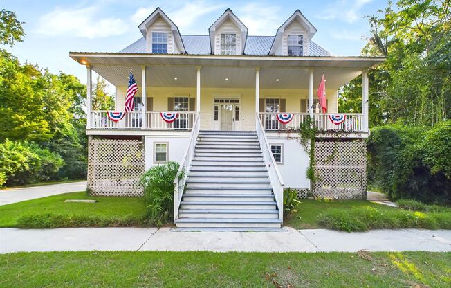 Private Furnished Riverfront Estate with Dock & Guest Apartment