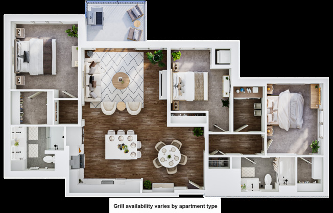 3 beds, 2 baths, 1,517 sqft, $3,770, Unit 218