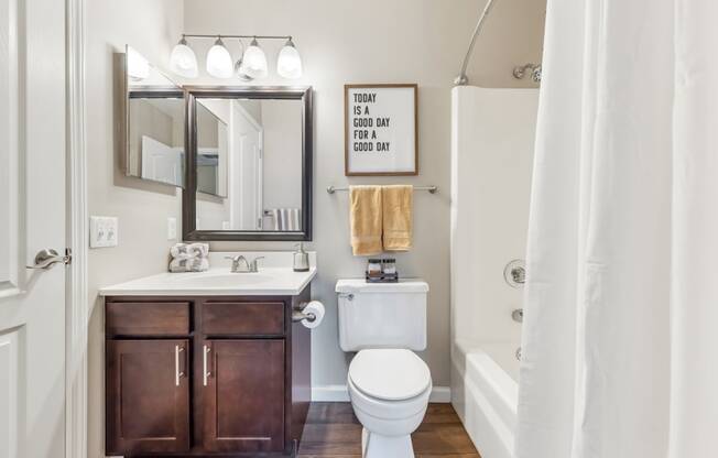 Modern Bathroom Fittings at Whisper Hollow Apartments, Missouri, 63043