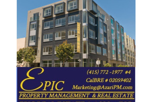 EPIC REA /AZARI PM; Beautiful large, corner, 1 Bedroom 1Bathroom condominium in central SOMA