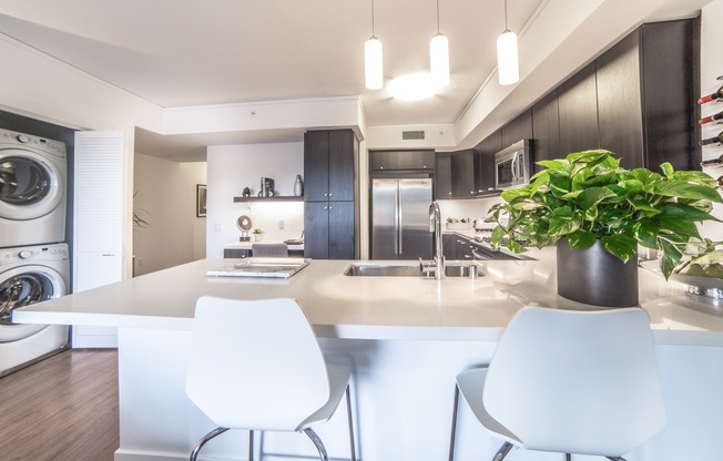 Breakfast bars, built-in desks and kitchen pantries in select homes