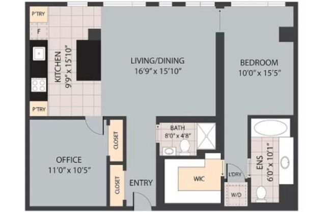 937 Condos - South Facing 2 bed/2 bath w/parking/storage/concierge/all utilities except electricity (PEARL DISTRICT)