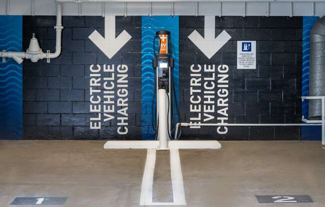 Electric Vehicle Charging in parking area