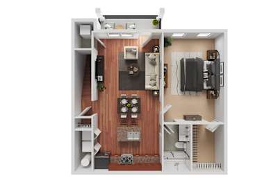 1 bed, 1 bath, 879 sqft, $1,538