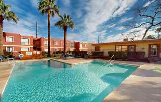 the swimming pool at our apartments