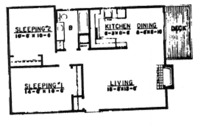 2 beds, 1 bath, 840 sqft, $1,795, Unit D03