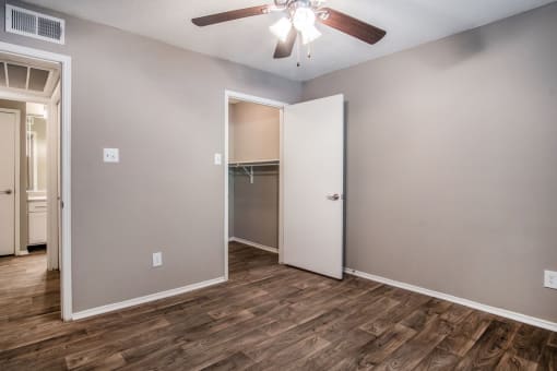 Unit Bedroom and Closet Entry at The Players Club Apartments in Nashville, TN