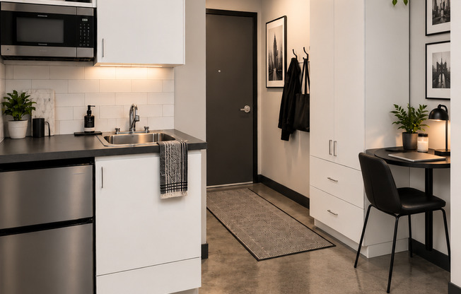 Studio, 1 bath, 196 sqft, $699, Unit 210 (MFTE)