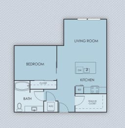1 bed, 1 bath, 786 sqft, $1,849