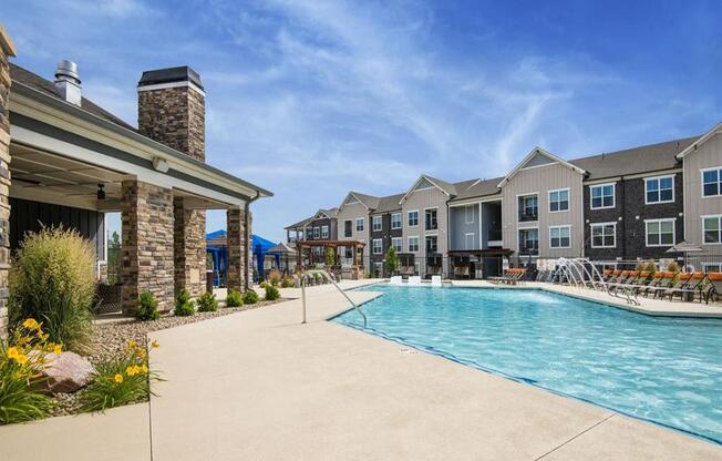 Sparkling Pool at Watermark at Harvest Junction, Longmont, Colorado