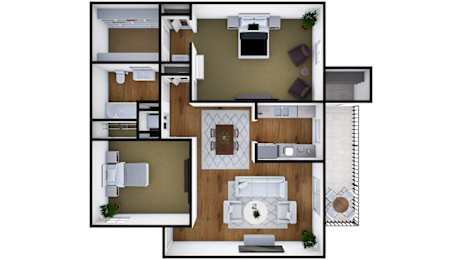 2 beds, 1 bath, 980 sqft, $2,825