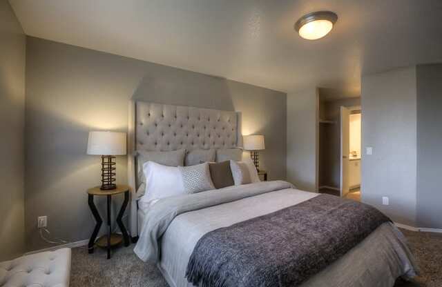 Comfortable Bedroom at Fieldstone Apartments, Fairview, Oregon