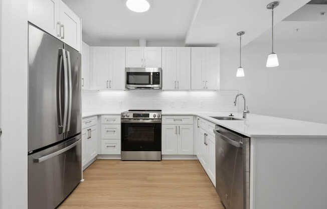 Kitchen with Stainless Steel Appliances